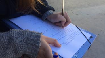 Recollida de Signatures al Portal de l'Àngel 3/1/15